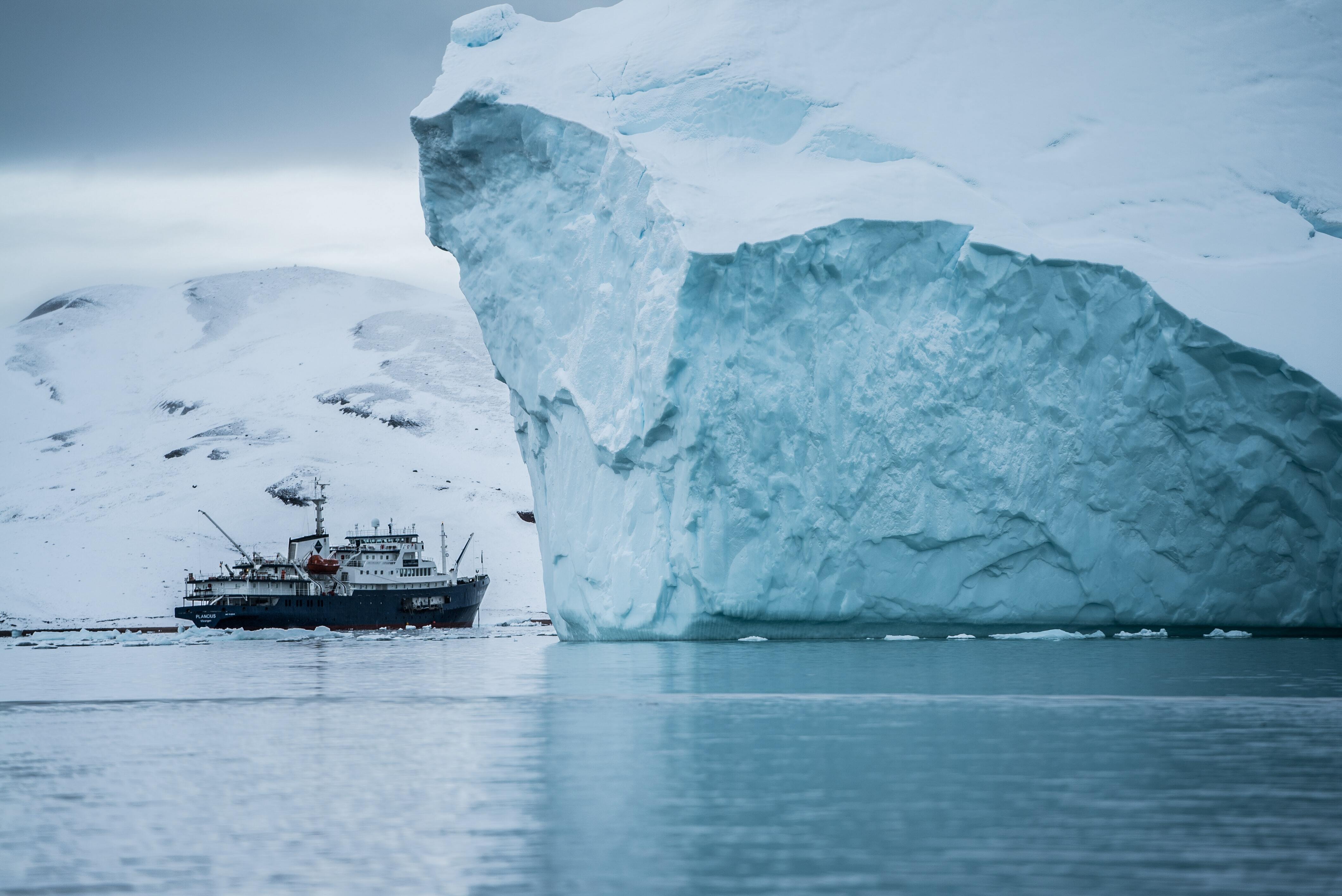 Glacier and ship