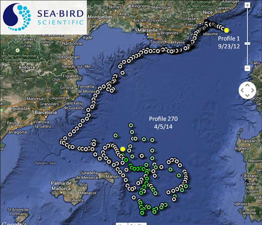 Observing a Western Mediterranean overturn event with a NAVIS BGC autonomous profiling float