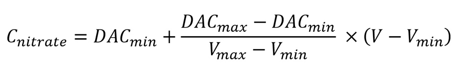 calculating nitrate from voltage