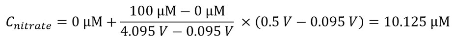 Calculating nitrate equation