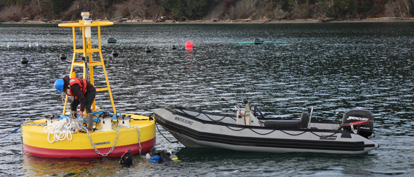 Boarding the ORCA mooring